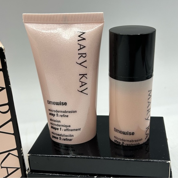 Mary Kay Timewise Microdermabrasion Set Refine 2.5 Oz Replenish1.0 Fl Oz Unused - Picture 2 of 5